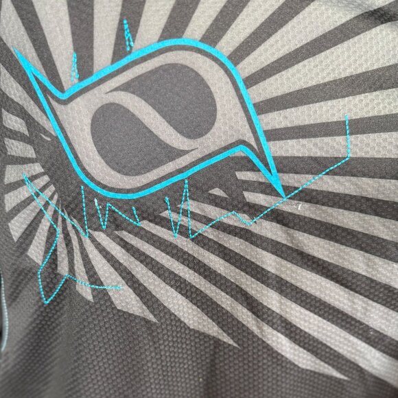 MSR Black Y2K Graphic Long Sleeve Jersey XL 100% Polyester Made In Taiwan - Picture 10 of 16